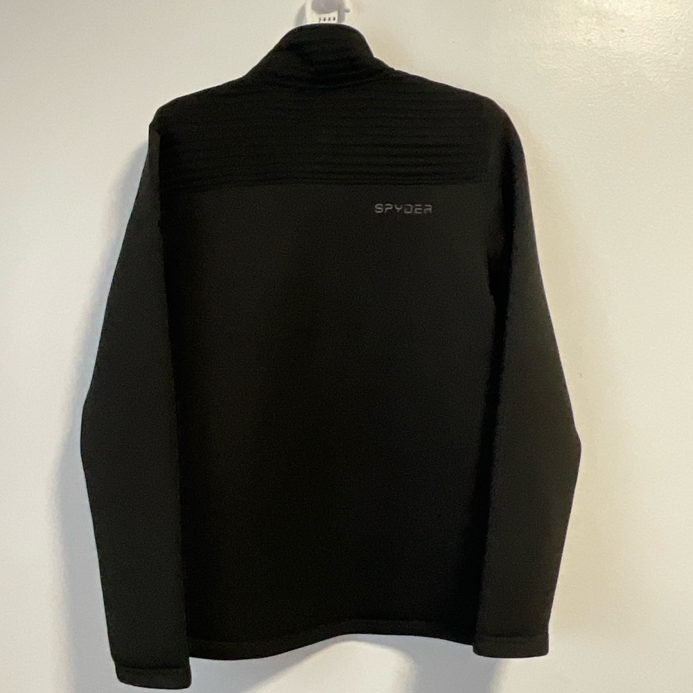 Spyder Women’s Black Softshell Jacket Full Zip Quilted Panels Size L - Picture 2 of 6